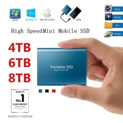 Mobil harddisklagring - SSD - type-C - USB 3.1 - aluminiumslegering - 500GB / 1TB / 2TB / 4TB / 6TB / 8TB