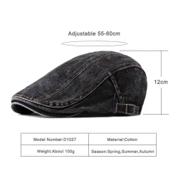 Classic denim cap - duckbill style visorHats & Caps