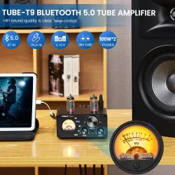 AIYIMA T9 - HiFi - Bluetooth 5.0 - forsterker - USB - 100W
