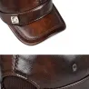 Flat baseballcaps - med øreklaffer - ekte skinn