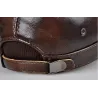 Flat baseballcaps - med øreklaffer - ekte skinn
