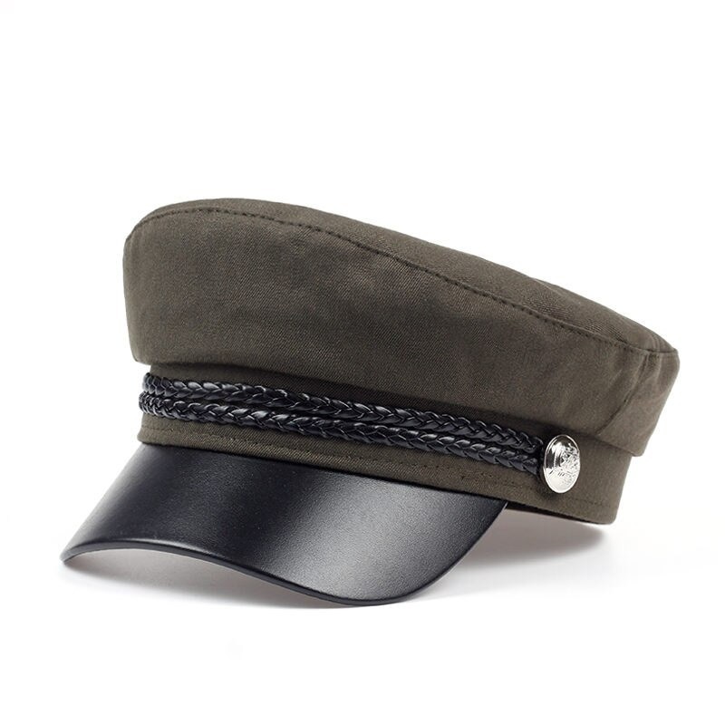 Fasjonabel caps med visir - militær-/kapteinstil - unisex