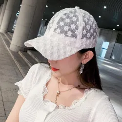 Lace baseball cap - mesh / cotton - adjustableHats & Caps
