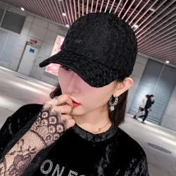 Lace baseball cap - mesh / cotton - adjustableHats & Caps