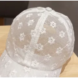 Lace baseball cap - mesh / cotton - adjustableHats & Caps
