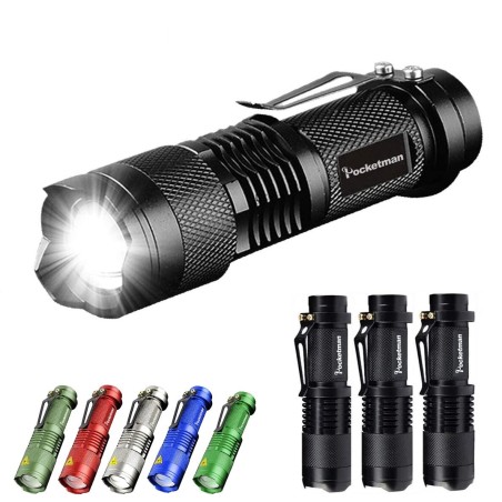 MECO Q5 - mini LED-lommelykt i aluminium - 500LM