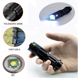 MECO Q5 - aluminum mini LED flashlight - 500LMTorches