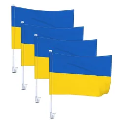 Ukrainas flagg - bildekorasjon - 4 stk