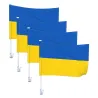 Ukrainas flagg - bildekorasjon - 4 stk