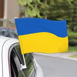 Ukrainas flagg - bildekorasjon - 4 stk