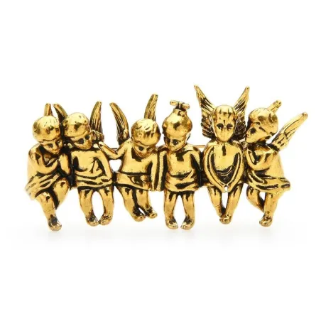 Vintage brooch - 6 lucky angels figurinesBrooches