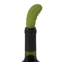 Vinflaskepropp i silikon - agurkformet - gjenbrukbar