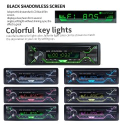 Bluetooth car radio - 1din - AUX - FM / MP3 / WMA / USB / SD cardDin 1