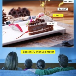 AAO YG230 - mini projector - 1080P - WiFi - multi screen - with speakerProjectors
