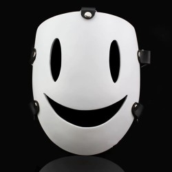 Sky Violations Sniper - smiley - hvit helmaske - Halloween - karneval