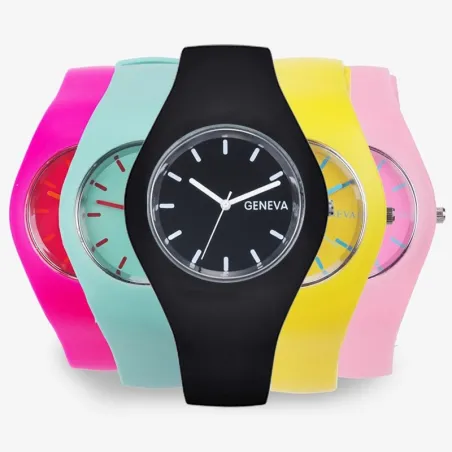 Trendy silikonklokke - ultratynn - unisex