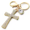 Luxurious keychain - full crystal crossKeyrings