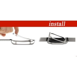 Metal mesh strap - bracelet - for Xiaomi Mi Band 2 / 3 / 4 / 5-6Smart-Wear