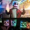LED lysende ansiktsmaske - hodehjelm - marshmello - Halloween - festivaler