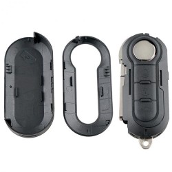 FIAT 500 - 3 buttons remote key case - shell for Punto Panda Stilo BravaKeys