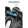 Bicycle saddle with taillight - leather - USB charging - waterproofSaddles