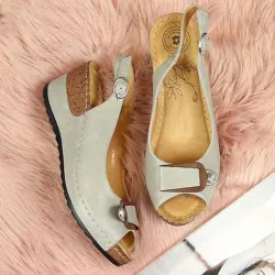 Retro summer sandals - wedges soleSandals