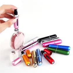 Mini empty perfume bottle - refillable - with atomizer - aluminum container - 5mlPerfumes