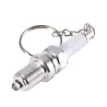 Spark plug keychain with LEDKeyrings