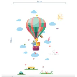 Decorative wall stickers - colorful balloons / clouds / animalsWall stickers