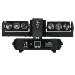 LED scenelys - kryssbevegelseshode - DMX-kontroll - laserprojektor