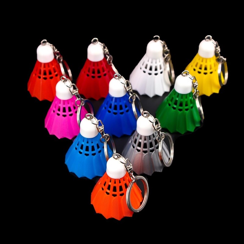 Mini badminton fjerbolle - nøkkelring