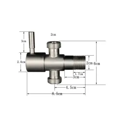 Angle control valve - 3-way connector - shower head diverter - bidet - sinkKitchen faucets