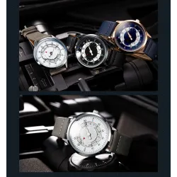SINOBI - fashionable quartz watch - waterproof - leather strapWatches