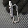 Multifunction mini knife - with bottle opener / carabiner - stainless steelKnives & Multitools