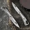 Mini foldable knife - with carabiner - stainless steelKnives & Multitools