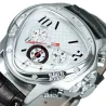 Jaragar - luxurious automatic sports watch - geometric triangle dial - genuine leather strapWatches