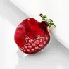 Elegant brooch with red pomegranateBrooches