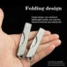 Mini multifunksjonskniv - sammenleggbar - avtakbart blad - titanlegering