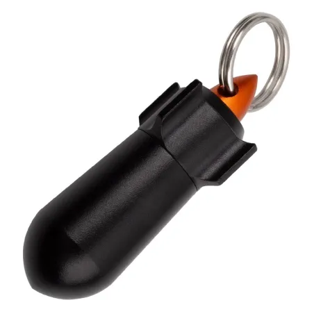 Oppbevaringsboks for piller - vanntett beholder - med nøkkelring - aluminiumslegering