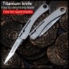 Mini multifunction knife - foldable - removable blade - titanium alloyKnives & Multitools