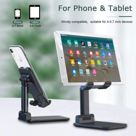 Bærbart stativ - holder - for iPad / telefon / nettbrett - justerbart - 9,7 tommer