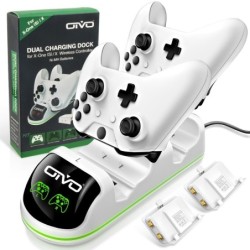 Dual charger - charging dock - with LED indicator - for Xbox One - One S - One X controllerControllers