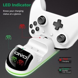 Dobbel lader - ladedokking - med LED-indikator - for Xbox One - One S - One X-kontroller