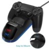 Dual charger - dock station - fast charging stand - with LED display - for Playstation 4 / PS4 Slim / PS4 Pro controllersChar...