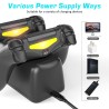 Dual charger - dock station - fast charging stand - with LED display - for Playstation 4 / PS4 Slim / PS4 Pro controllersChar...