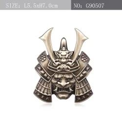 Metal car / motorcycle sticker - emblem - Japanese samuraiStickers