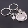 Hjerteformet nøkkelring - Love Heart - True Love - 2 stk