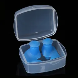 Silicone waterproof earplugs - with storage boxSwimming
