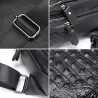 Stylish chest bag - leather backpack - crocodile skin patternBags