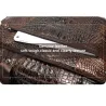 Luxurious leather handbag - with shoulder strap - crocodile skin pattern - genuine leatherBags